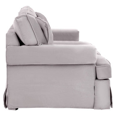 2 Seater Grey Velvet Sofa, Ralph - Image 4