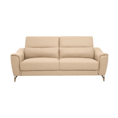 Padua 3 Seat Stone Leather Sofa