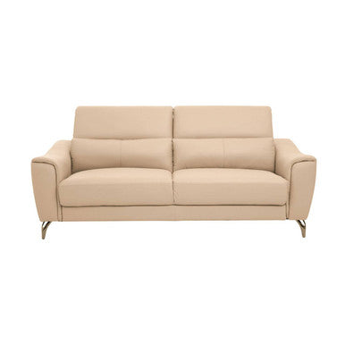 Padua 3 Seat Stone Leather Sofa