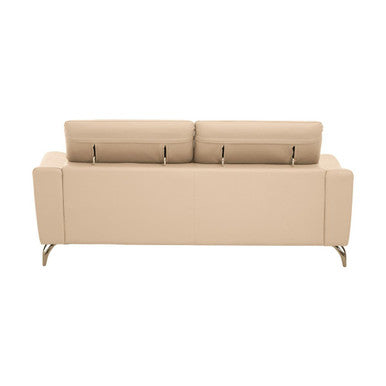 Padua 3 Seat Stone Leather Sofa