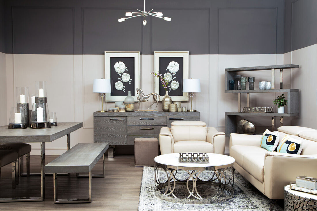 Padua 3 Seat Stone Leather Sofa