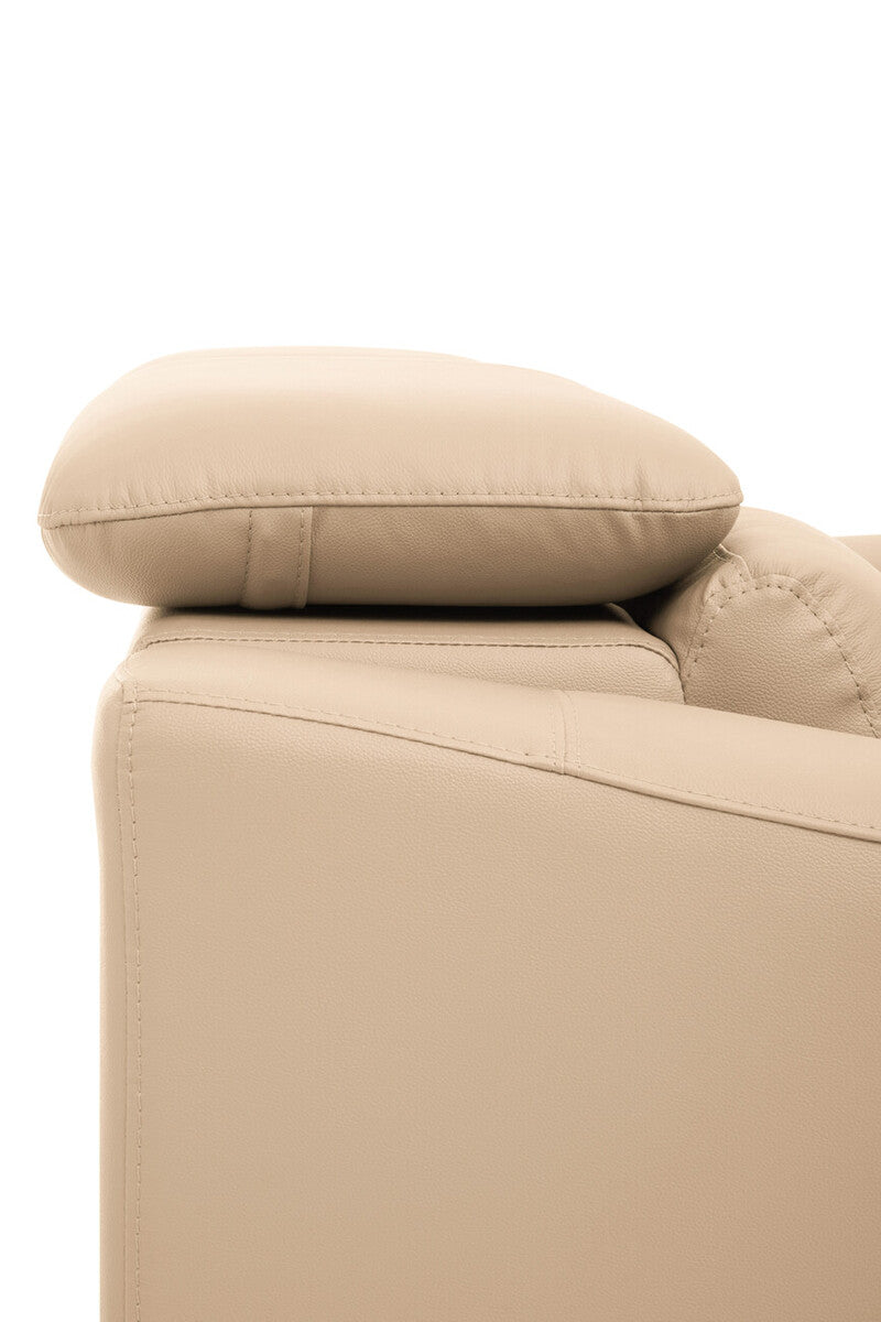 2 Seater Stone Leather Sofa, Padua