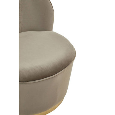 Kids Tamra Mink Velvet Gold Base Chair