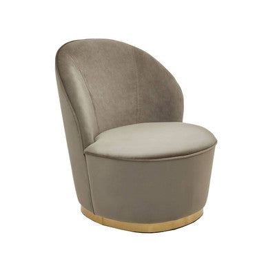 Kids Tamra Mink Velvet Gold Base Chair