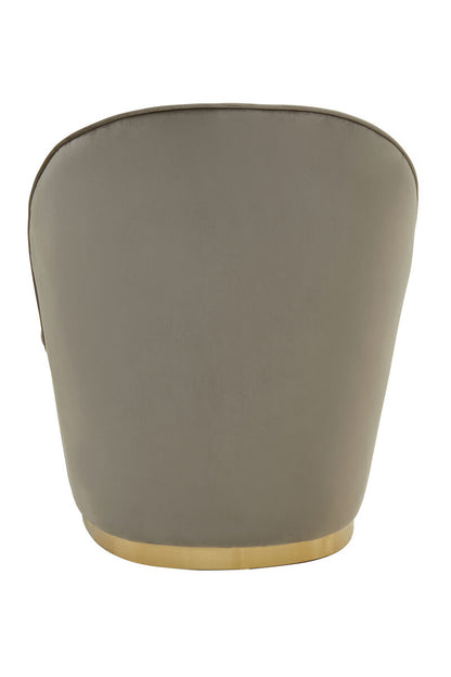 Tamra Mink Velvet Gold Base Chair