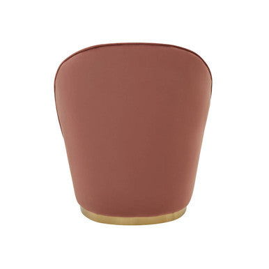 Tamra Dusty Pink Velvet Gold Base Chair