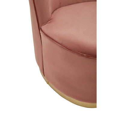 Tamra Dusty Pink Velvet Gold Base Chair