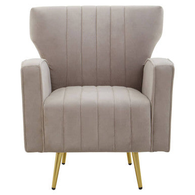 Hayley Mink Velvet Armchair