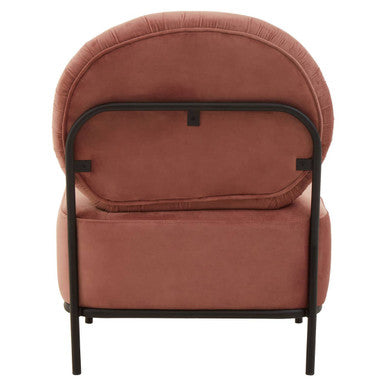 Haya Dusky Rose Velvet Chair - Image 4