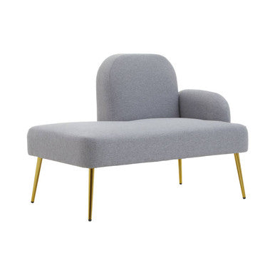 Heather Grey Right Hand Chaise Loungue