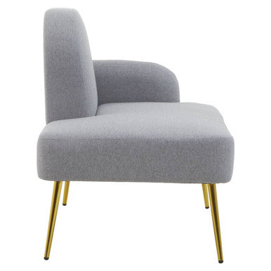 Heather Grey Right Hand Chaise Loungue