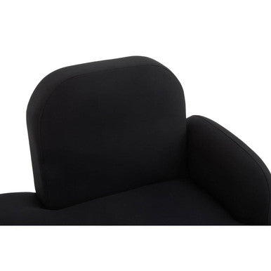 Heather Black Right Hand Chaise Loungue