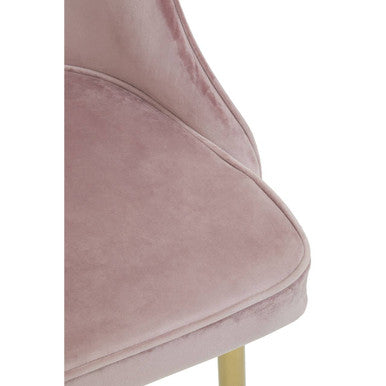 Demi Dusky Pink Velvet Dining Chair - Image 10