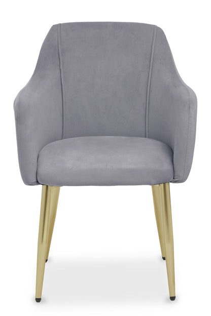 Darcy Grey Velvet Dining Chair