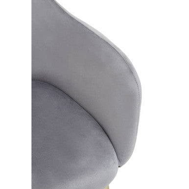 Darcy Grey Velvet Dining Chair - Image 10