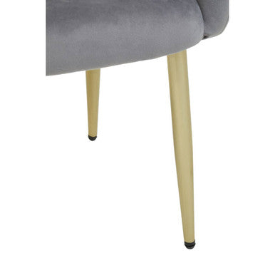 Darcy Grey Velvet Dining Chair - Image 11