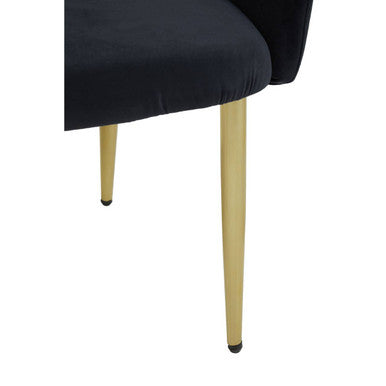 Darcy Black Velvet Dining Chair