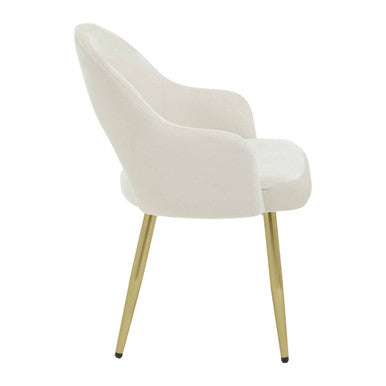 Dani Stone Velvet Dining Chair