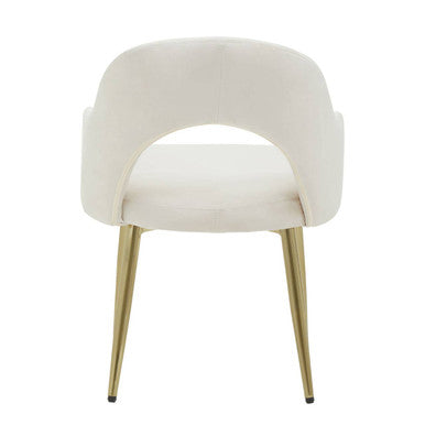 Dani Stone Velvet Dining Chair - Image 4