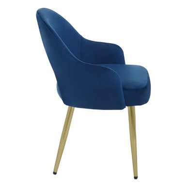 Dani Midnight Velvet Dining Chair