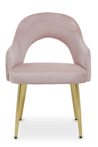 Dani Dusky Pink Velvet Dining Chair