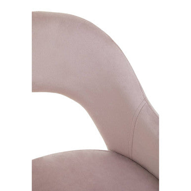 Dani Dusky Pink Velvet Dining Chair - Image 10