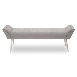 Gilden Grey Bench With Angular Base