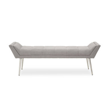 Gilden Grey Bench With Angular Base - Image 3