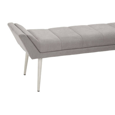 Gilden Grey Bench With Angular Base - Image 6