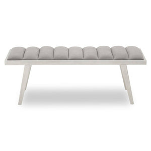 Gilden Grey Bench With Splayed Legs