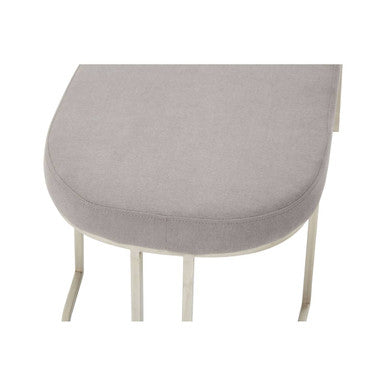 Gilden Grey Bench With Curved Base