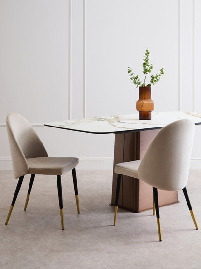 Gilden Dining Chair With Curved Back