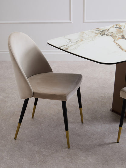 Gilden Dining Chair With Curved Back