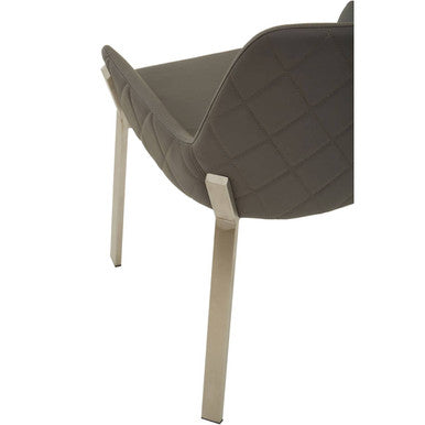 Gilden Grey Faux Leather Dining Chair