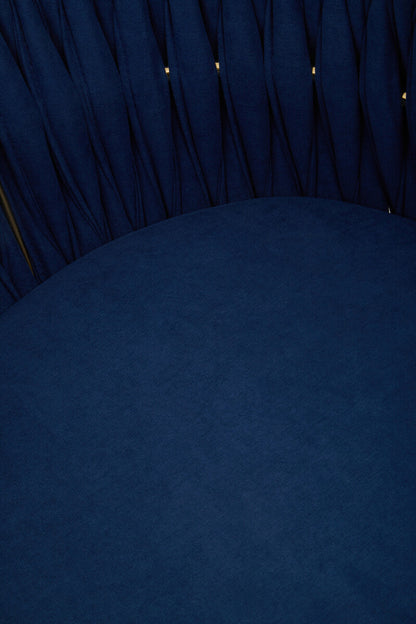 Gilden Blue Dining Chair With Woven Back