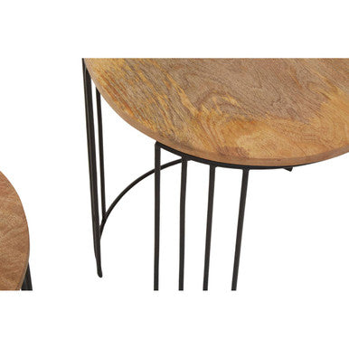 Nandri Set Of 2 Mango Wood Side Tables