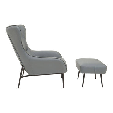 Kaiko Grey Armchair And Footstool