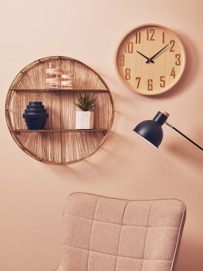 Enzo Gold Wire Round Wall Shelf