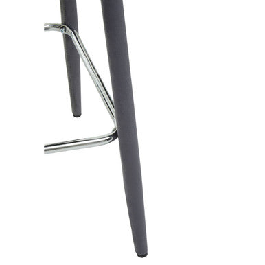 Warren Grey Velvet Bar Chair