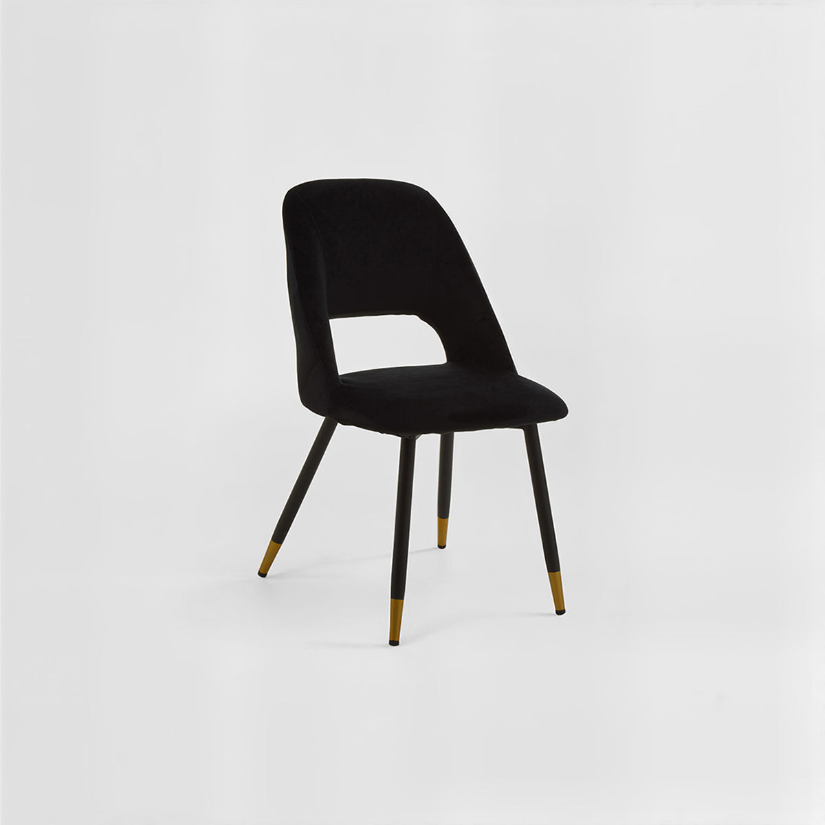 Warren Black Velvet Dining Chair