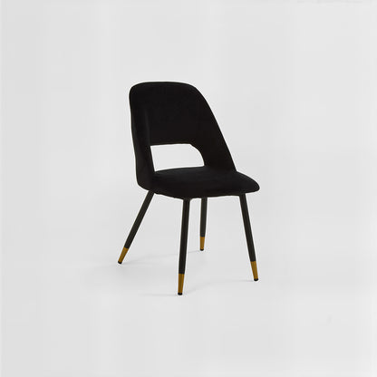 Warren Black Velvet Dining Chair