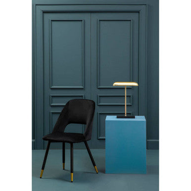 Warren Black Velvet Dining Chair