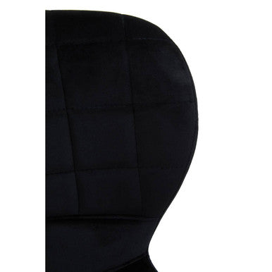 Warton Black Velvet Bar Chair