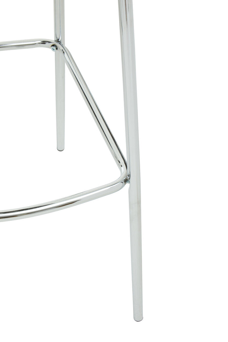 Warton Grey Velvet Bar Chair