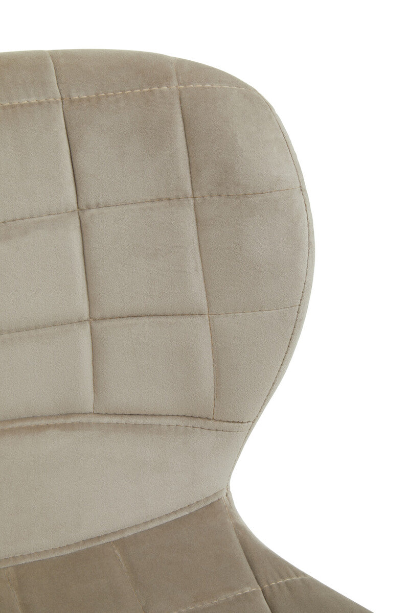 Warton Mink Velvet Bar Chair