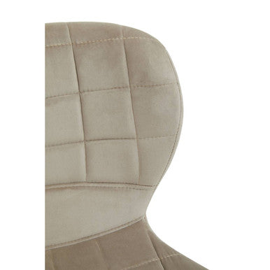 Warton Mink Velvet Bar Chair