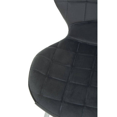 Warton Grey Velvet Dining Chair