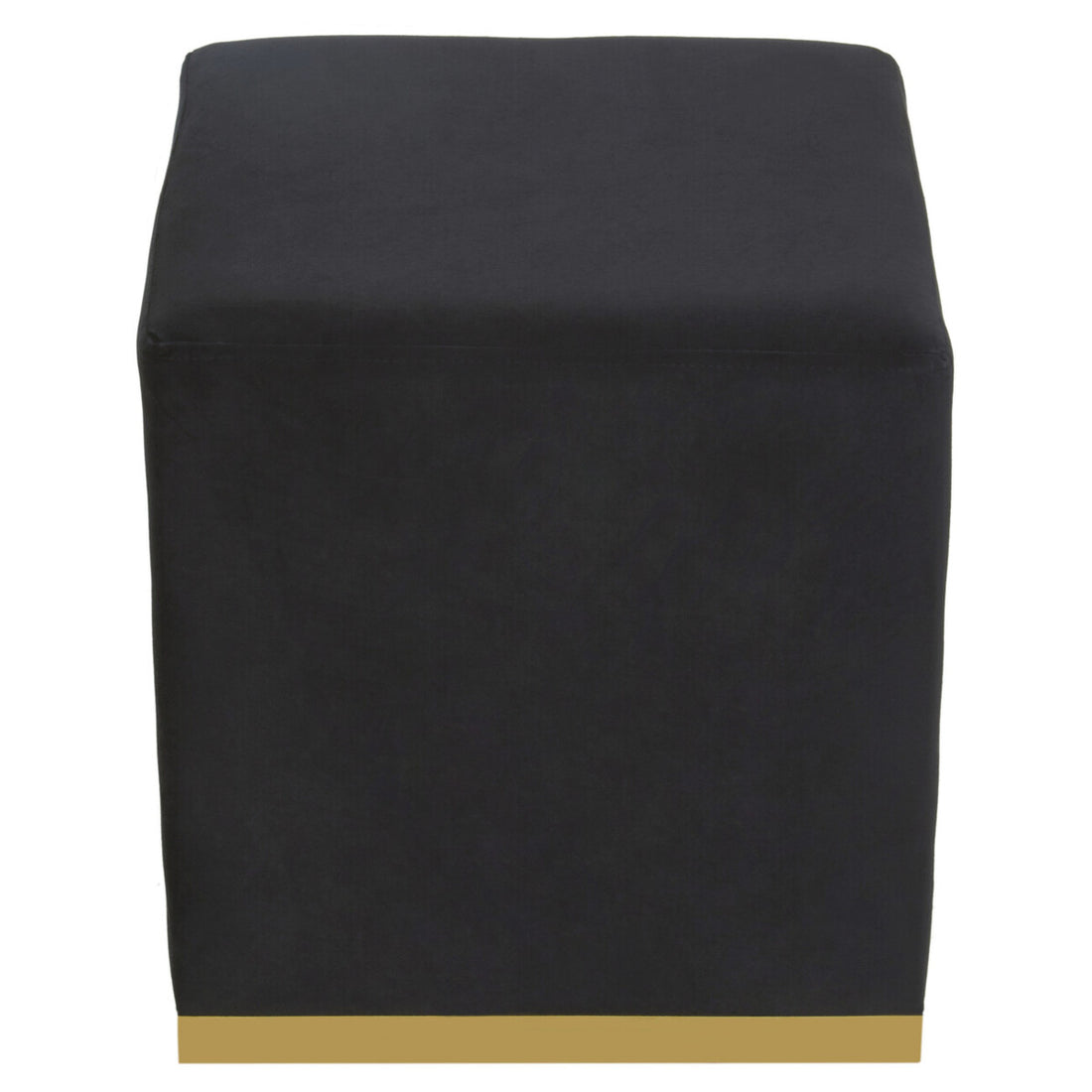 Hagen Black And Gold Square Stool - Image 3