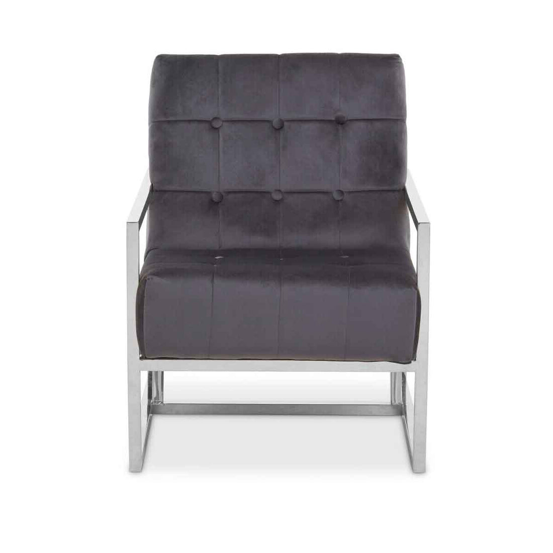 Hana Grey Velvet Chair