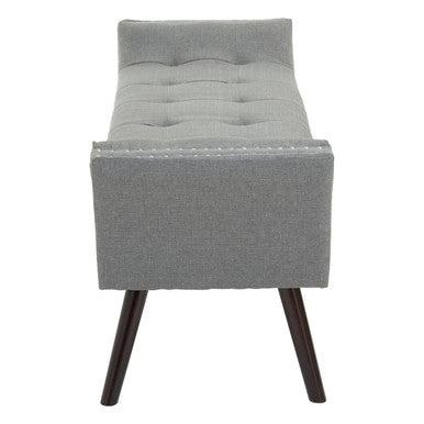 Alea Grey Fabric Bench